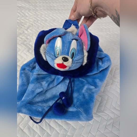 Cartoon Network Other - RARE Vintage Tom & Jerry Stuffed Animal drawstring pouch mini backpack 90s